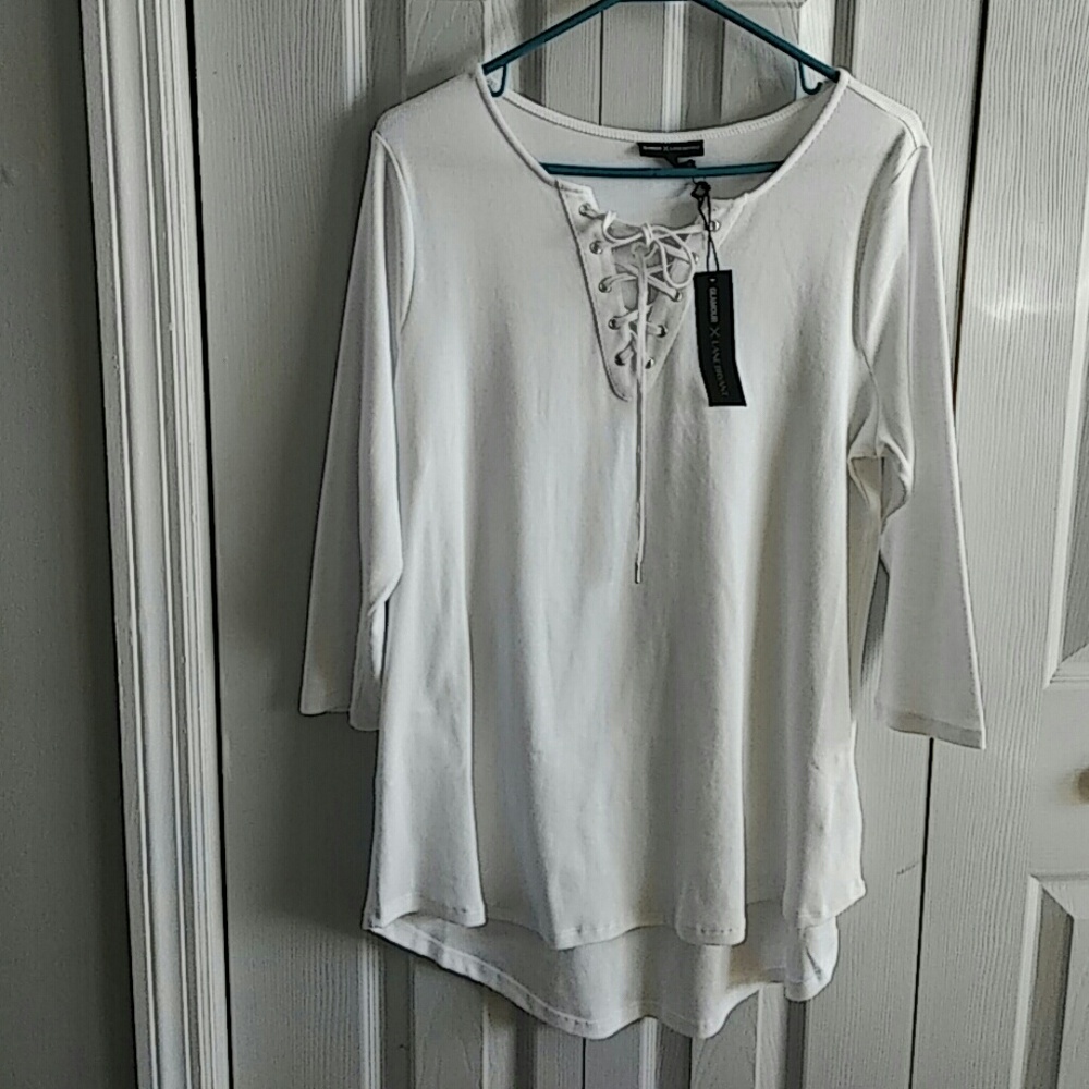 Lane bryant ladies quarter sleeve shirts